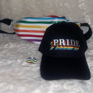 Pride Gear (Fanny pack , pin , and hat)
